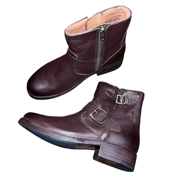 Frye Vicky 6” Dark Brown Leather Boot - Picture 1 of 16